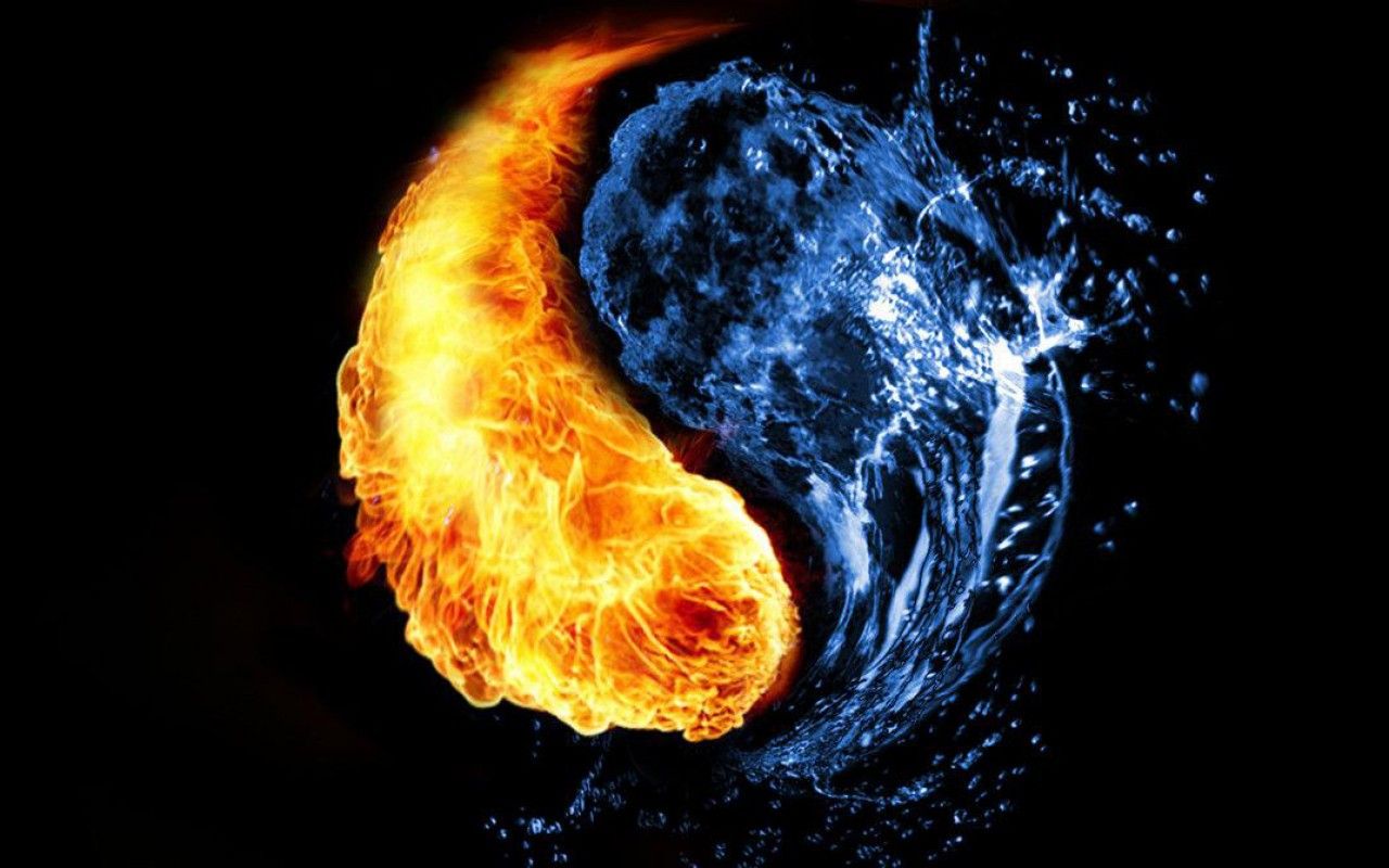 De fogo e água, terra e céu., Um só, Um nó De fogo e água,…